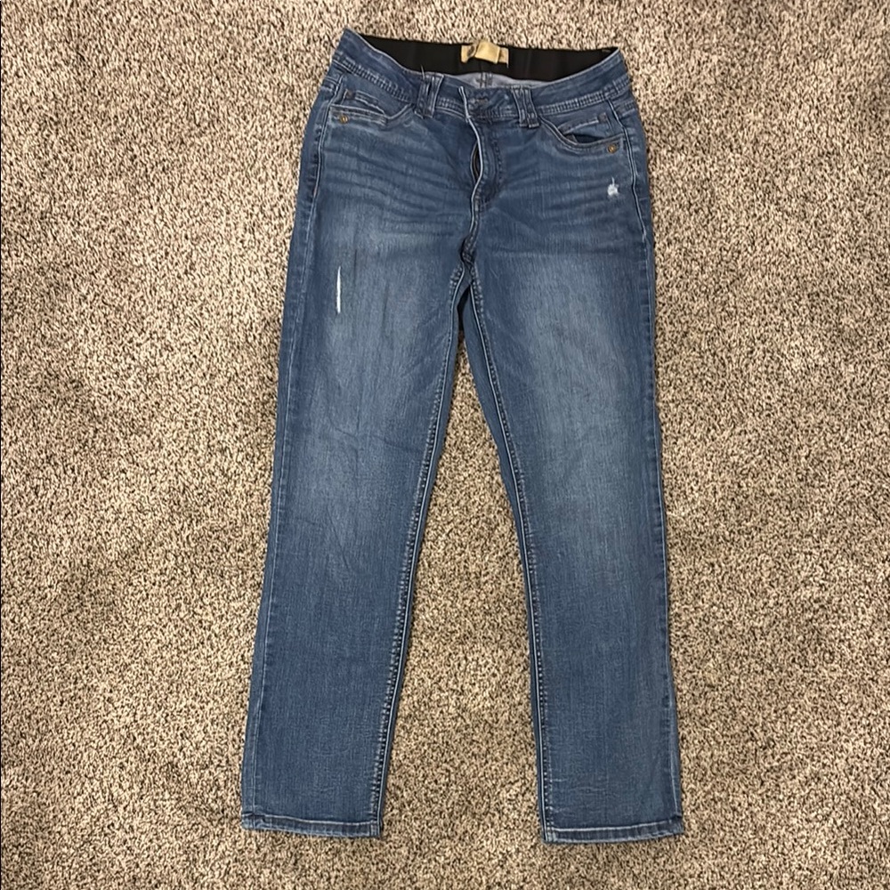 Democracy Blue Straight Leg Jeans Medium Wash